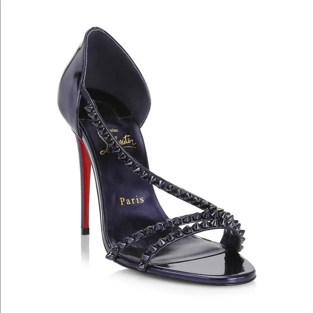 Christian Louboutin So Spike Patent leather sandals